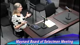 Maynard Board of Selectmen Meeting 5-19-15