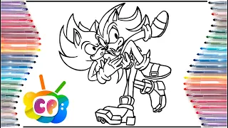 Shadow saves Sonic / Sonic vs Shadow Coloring Pages /SONIC 3 Predictions