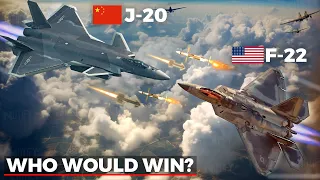 The Reasons Why China’s J-20 Mighty Dragon is No Match for US F-22 Raptor
