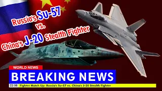 China J-20 fighter power is superior to Russia Su-57 Felon