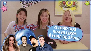 BANDA COREANA REAGE A ARTISTAS BRASILEIROS NO ROCK IN RIO (COM FISHINGIRLS)