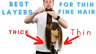 The BEST Haircut for THIN FINE HAIR How To LAYER fine hair