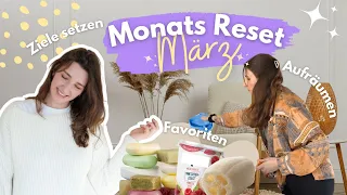 Monats Reset im März - Ziele & Favoriten