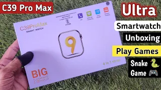 C39 Pro Max Smartwatch Unboxing