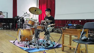 ROCK客-Wayne倫/莫力美國學校母親節節目演出-青蘋果樂園 Drum Cover