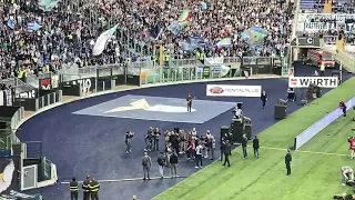 Serie A 2021-22, Lazio-Inter 3-1: l'omaggio della curva Nord a Simone Inzaghi