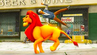 Funny Lion Ragdoll Compilation | Funny Moments & Fails | Short Cinematic Movie