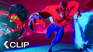 SPIDER-MAN: Across the Spider-Verse Movie Clip - “Spider-Man 2099 & Gwen Fight Vulture” (2023)