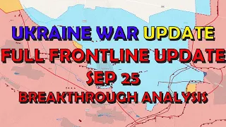Ukraine War Update (20230925): Full Frontline Update - Breakthrough Analysis