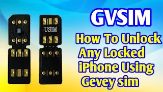 how to Unlock any Locked iPhone Using Gevey sim