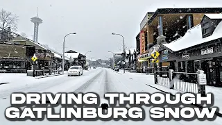 DRIVING SNOW-COVERED STREETS IN GATLINBURG, PIGEON FORGE |Outtakes From Original Snow Videos|