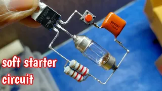 Dc moter & bulb Soft starter circuit ||simple projects|| IRF3205 Mosfet