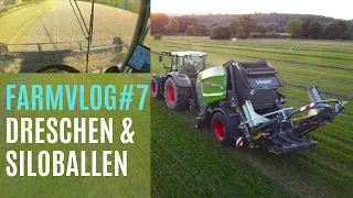 Der letzte Tag in der Getreideernte & Siloballen pressen FarmVlog#7 Fendt Rotana im Einsatz