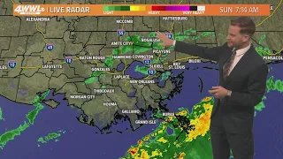 New Orleans Weather: Rain moving out, cooler Sunday ahead