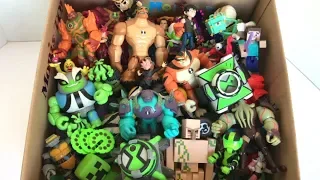 Box Full of Toys Ben 10 Season 3 Toys Action Figures Alien Projection Omnitrix New Toys Minecraft