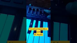 Novation Launchkey controlling FL Studio #mixing #recording #novation #flstudio