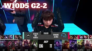 TT vs EDG - Game 2 | Week 10 Day 5 LPL Spring 2023 | Edward Gaming vs TT G2