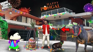 GTA 5 - FRANKLIN and SHINCHAN Jallikattu PONGAL Celebrate In GTA 5!