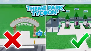 EASY Entrance Tutorial | Theme Park Tycoon 2!!! (No Gamepasses)