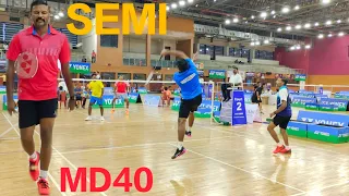 SEMI | MEN'S DOUBLES | MASTERS NATIONAL BADMINTON CHAMPIONSHIP GOA SANAVE/VIDYADHAR V/S MARAN/YUVRAJ