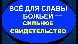 СИЛЬНОЕ СВИДЕТЕЛЬСТВО СЛАВЫ БОЖЬЕЙ - Вячеслав Бойнецкий