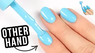 Paint Your Nails PERFECTLY On The Other Hand!