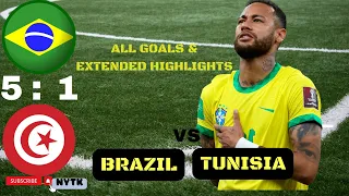 Brazil vs Tunisia | All Goals and Extended Highlights