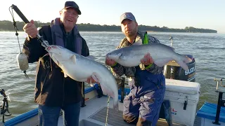 Big catfish on the Ohio River using the bump method