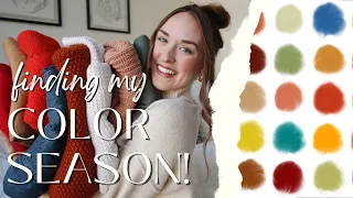 LET'S FIND MY COLOR SEASON! |  How color analysis helps me choose fabric for sewing projects!