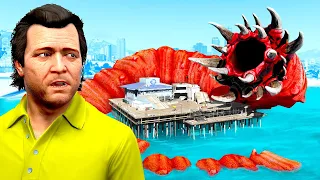 GTA 5 vs SEA MONSTER!