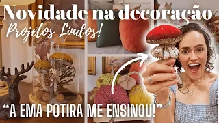 Decoração nova por aqui! Projetos lindos e baratos😍 Aprenda a fazer! Decoração sazonal! Outono/Fall