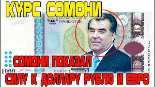 Новости Таджикистана сегодня! Курс сомони!  Сомони показал силу к доллару рублю и евро!