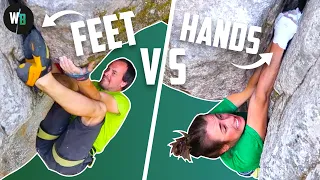 Feet first VS hands first || What's the best way to climb?