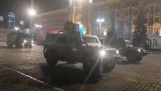 Прогон военной техники на генеральной репетиции Парада Победы в Екатеринбурге