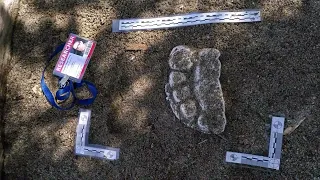 Partial Bigfoot Print Plaster Casting