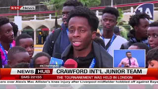 Crawford international team jets back in the country from the UK