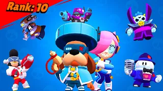 All Brawlers + Skins Losing Pose 2021 | Brawl Stars