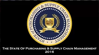 The State Of Purchasing & Supply Chain Management ~ 2016