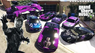 GTA 5 - Stealing MODIFIED BLACK PANTHER Luxury Cars with Franklin! (Real Life Cars #63)