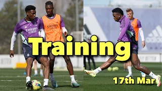 Real Madrid Training 17th Mar: Vini Jr, Rodrygo And Hazard Goals | Preparation For El Clásico Clash