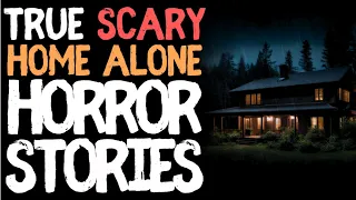 90 mins of True Home Alone Scary Horror Stories for Sleep | Black Screen with Rain Sounds