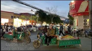 黄昏美丽天空下的北部小城人们的生活 A small northern town under the beautiful sky at dusk. . Mainland Photo Report