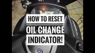 How to reset Oil Change Indicator for NMAX 2020