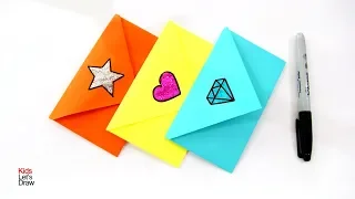 How to make ENVELOPES for Letters (No Glue) Easy | Envelope Making With Paper Easy