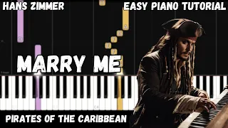 Hans Zimmer - Marry Me (Easy Piano Tutorial)