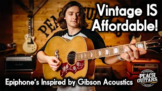 Epiphone's Greatest Acoustics Yet? The New 'Inspired by Gibson' Range DELIVERS!