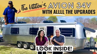 YOU HAVE TO SEE WHAT HE'S DONE!! | Full Tour of a 1985 Avion 34V | Triple Axle Travel Trailer