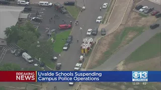 Uvalde school district suspends its police department