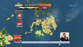 Malalakas na ulang dulot ng thunderstorm, asahan sa Mindanao ngayong araw | UB