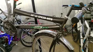CRUISER BIKE ремонт старого велосипеда на стальных ободах из Тайваня